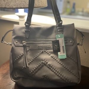 Tote, Purse, Grey, Handbag, Faux Leather